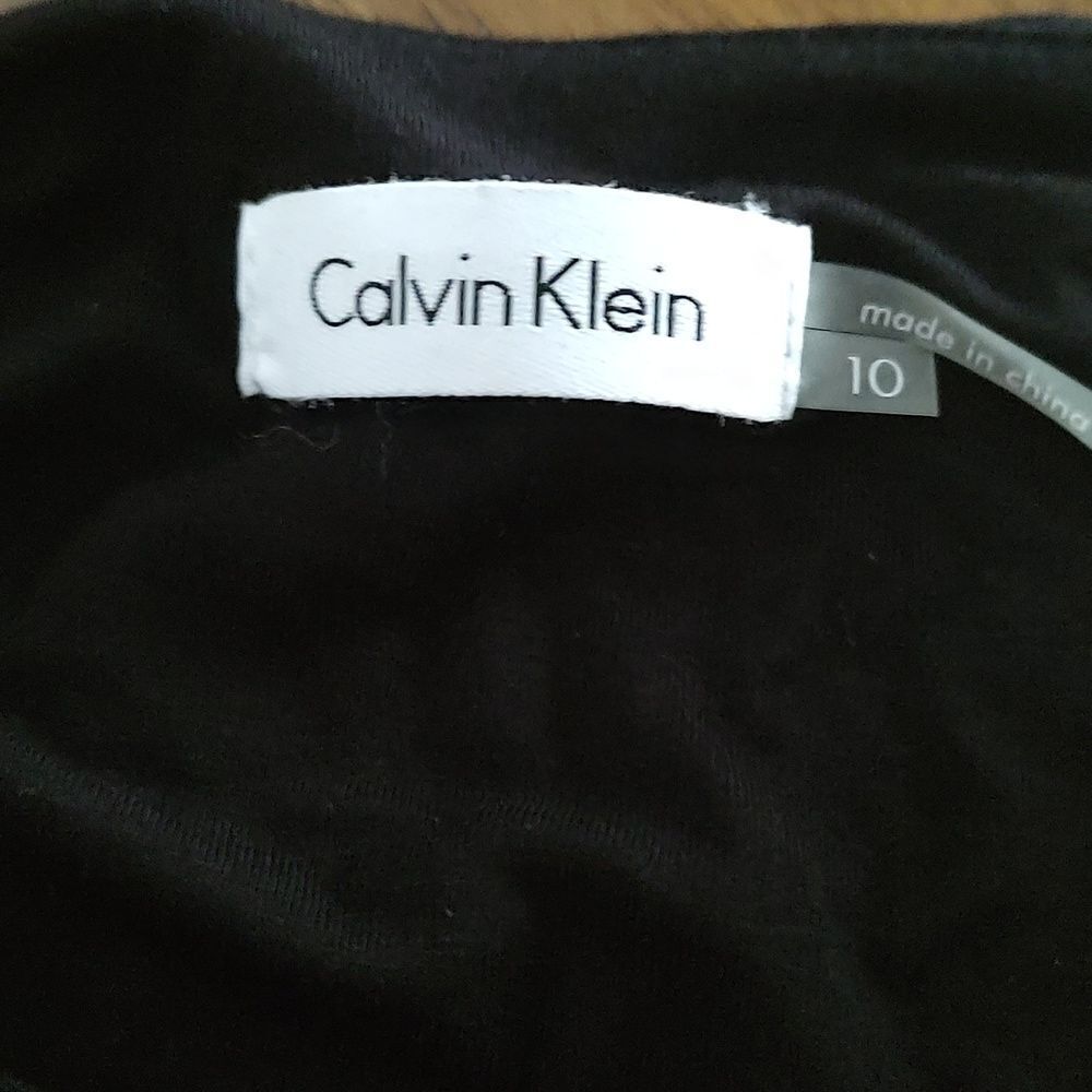 Calvin Klein black tier look sexy little sleeveless black dress Sz 10 - Picture 6 of 6